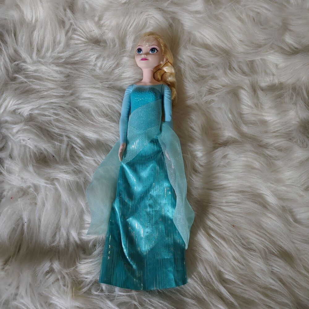 MATTEL Disney Frozen Elsa Fashion Doll 11" Blue Sparkle Dress